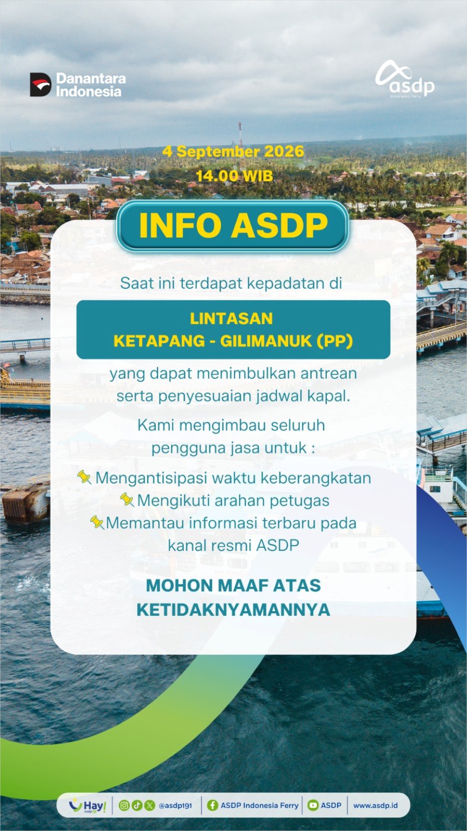 INFO ASDP 5 September 2026